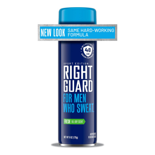 Right Guard Sport Fresh Scent Antiperspirant & Deodorant Spray - 4-in-1 Protection Spray Deodorant For Men, Blocks Sweat, 48-Hour Odor Protection, Quick-Drying, & Long-Lasting, 6oz