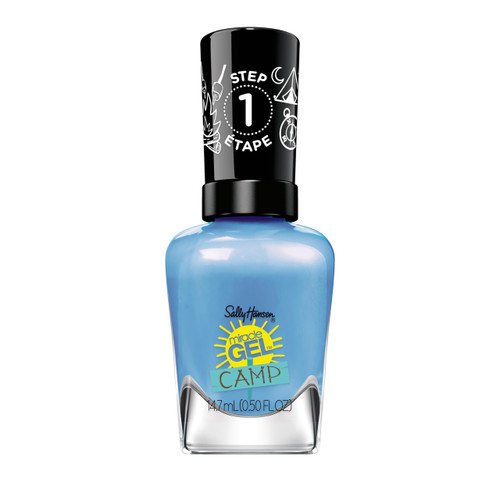 Sally Hansen Miracle Gel Salon Quality Nail Polish | Gel-Like Formula, Two-Step System, No UV Light Needed, Long Lasting | Opaque, Glossy | 896 Dockside Dreaming | Sky Blue Nail Polish