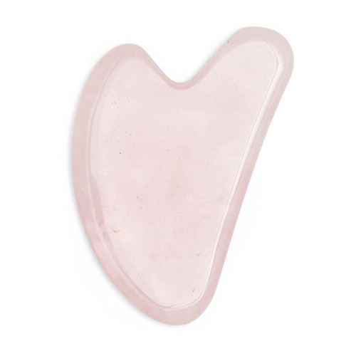 Zoe Ayla Gua Sha, Rose Quartz, 1 pc - Facial Massager - Firming Gua Sha Facial Tools - Brightens Complexion, Reduces Fine Lines and Wrinkles - Enhances Serum, Moisturizer and Facial Oil Absorption