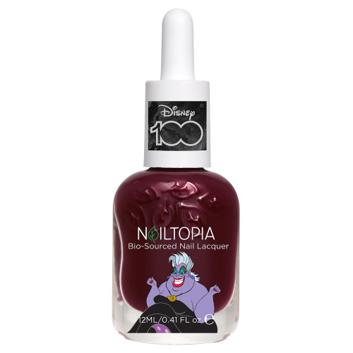 Nailtopia Bio-Sourced Chip Free Nail Lacquer Disney Collection, Ursula, 0.41 oz - All Natural - Vegan - Strengthening - Quick-Dry - Long Lasting - Cruelty-Free - Nail Polish