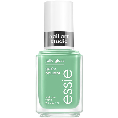 essie Nail Art Studio Jelly Gloss Polish, Vegan, Sheer Green Nail Polish, Cactus Jelly, 0.46 Fl Oz