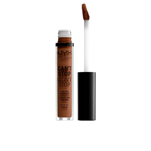 NYX PROFESSIONAL MAKEUP Can't Stop Won't Stop Contour Concealer, 24h Full Coverage Matte Finish - Mocha