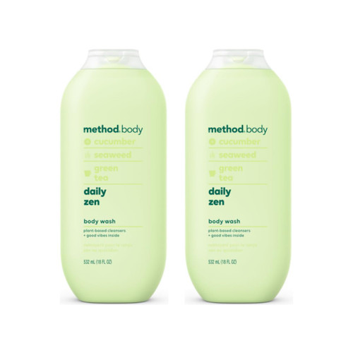 Method Body Wash, Daily Zen, 18 Ounce (Pack of 2)
