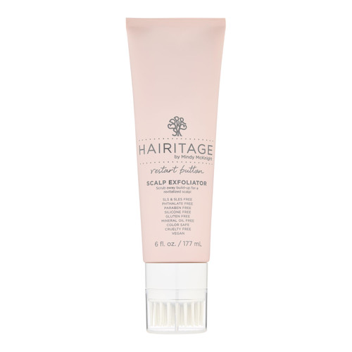 Hairitage Restart Button Scalp Exfoliator for Dry and Sensitive Scalp - Promote Scalp Health - Clarifying Scalp Scrub for Healthier and Stronger Hair