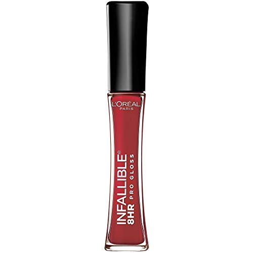 L’Oréal Paris L’Oreal Paris Makeup Infallible 8 Hour Lip Gloss, Comfortable & Hydrating Formula, Rebel Red, 0.5 fl.oz.