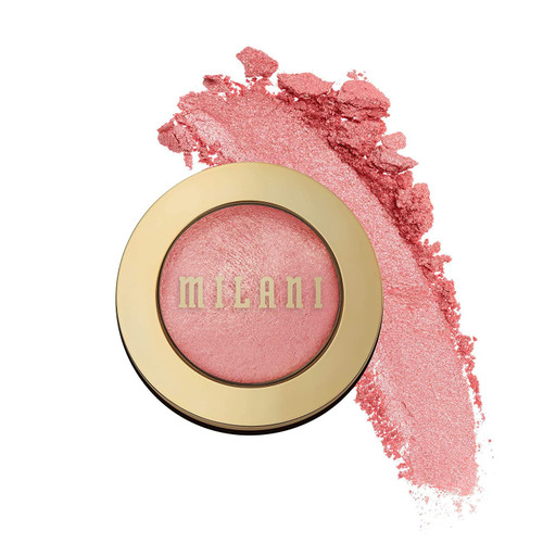 Milani Baked Blush & Baked Highlighter - Shape, Contour & Highlight Face for a Shimmery or Matte Finish, Dolce Pink