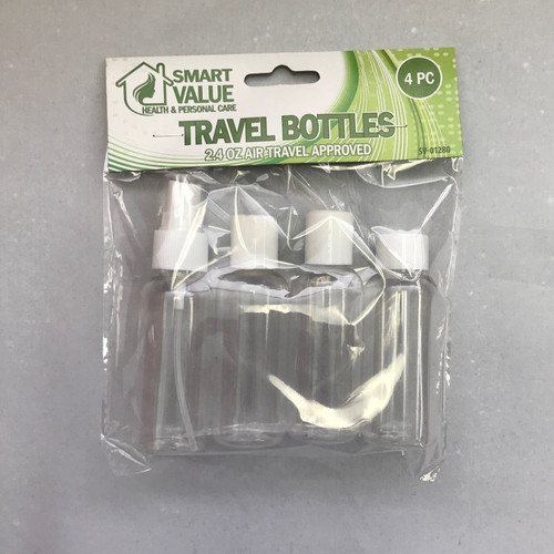 Smart Value 2.4 OZ Air Travel Bottles 4PCS