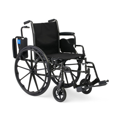 Medline K3 Guardian 18" Wide Wheelchair with Desk-Length Arms and Swing-Away Footrests