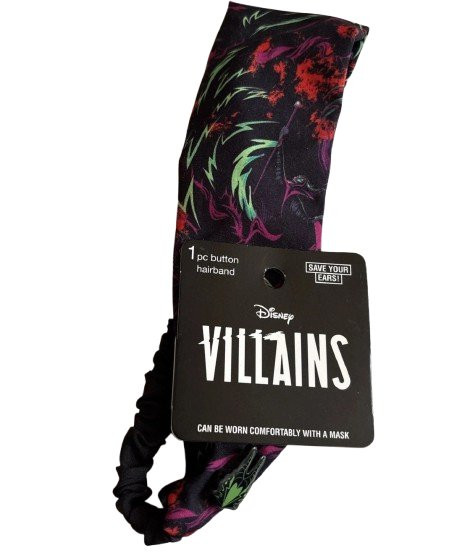 Scunci Disney Villains Maleficent Button Hairband Headband