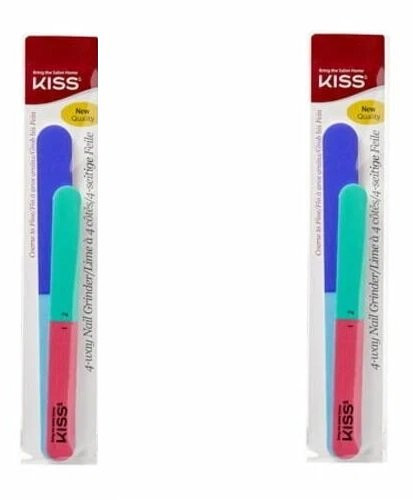 KISS 4-Way Nail Grinder Buffer & File (2-Pack)