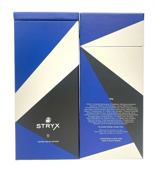 Stryx No. 02 Tinted Moisturizer for Men 50g Shade: Dark Eclipse Genuine
