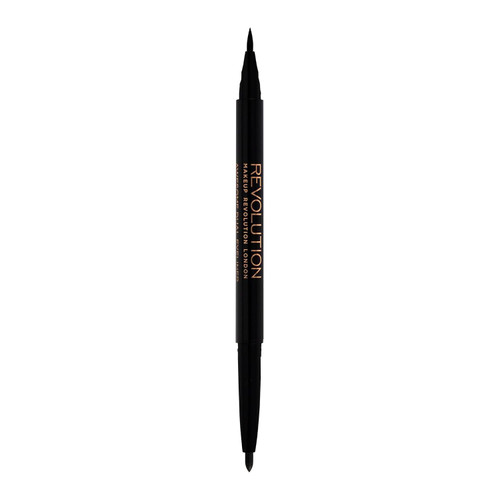 Makeup Revolution Awesome Felt Eyeliner, Dual Ended Eyeliner Pen, Highly Pigmented & Last All Day Long, Cruelty-Free, 5g