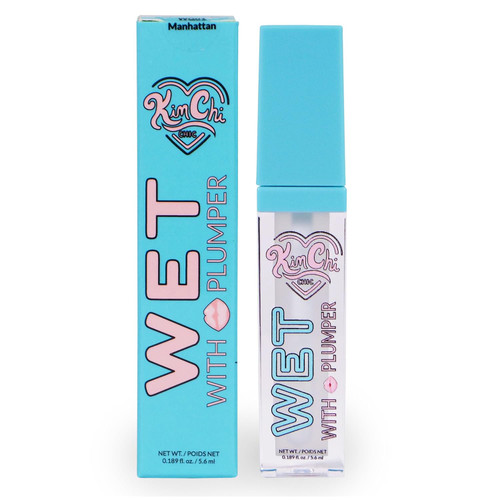 KimChiChic Beauty High Shine Wet Gloss Lip Plumping Lip Gloss, High Shine, Non-Sticky, Super Lightweight and Vegan Lip Gloss, Clear, 01 Manhattan, 5.6ml