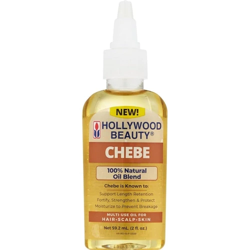 Hollywood Beauty Chebe Oil for Hair, Scalp, and Skin, 2 fl oz – Strengthens Hair, Nourishes Skin, Promotes Length Retention