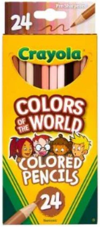 Crayola Crayons 24 Count, Colors of The World, Skin Tone Crayons, 24 Crayon  Colors