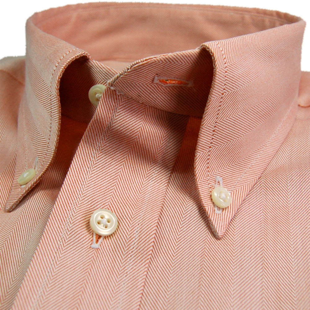 white herringbone dress shirt