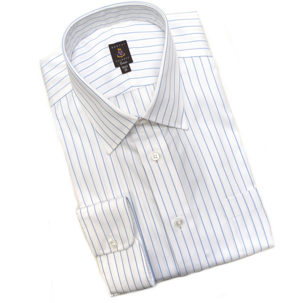 white herringbone dress shirt