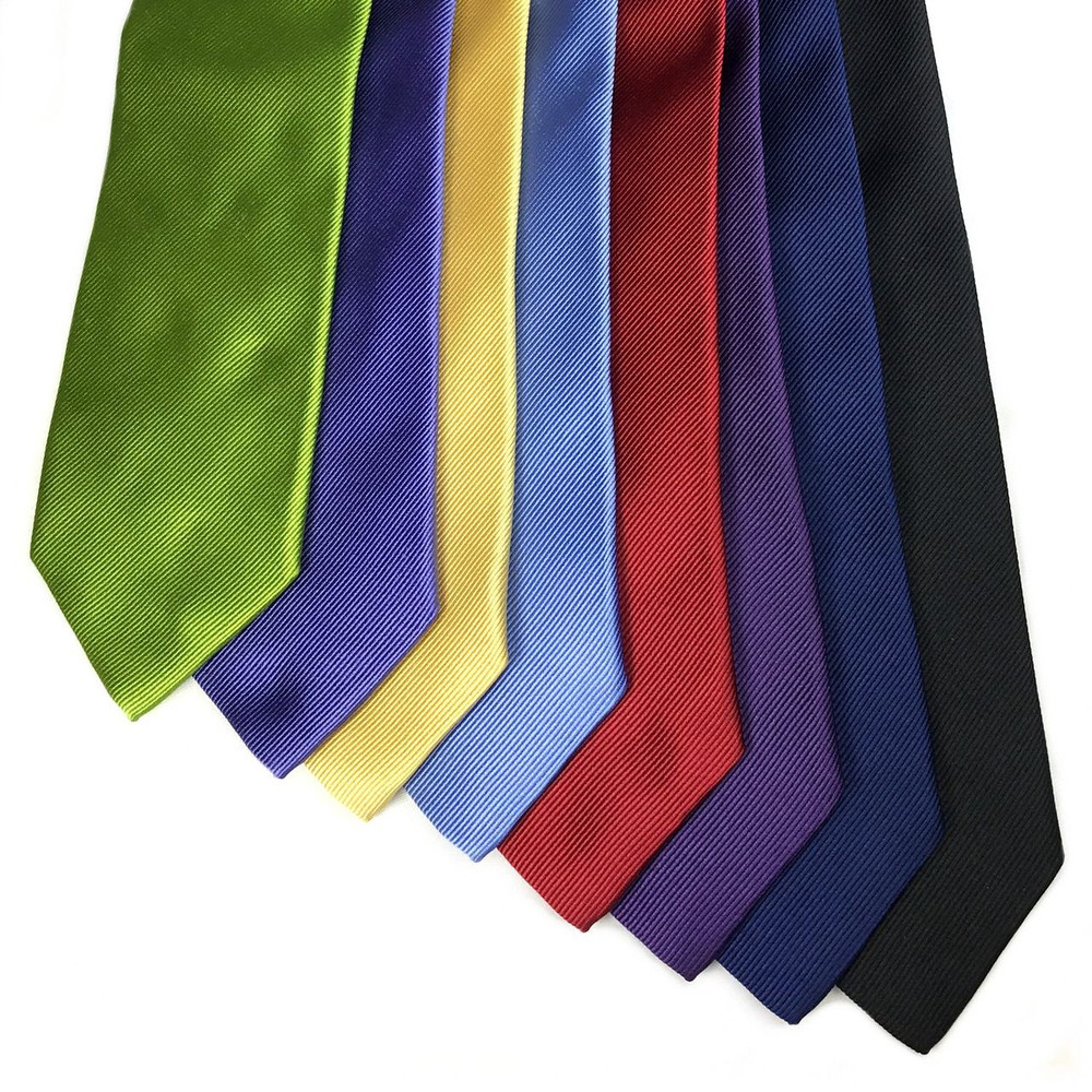 Best of Class Solid Silk Faille Woven Silk Tie in Choice of Colors by Robert Talbott