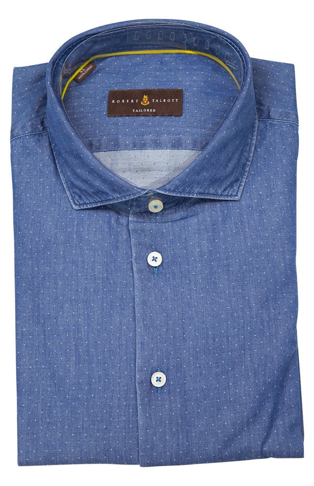 Denim 'San Carlos - Tailored Fit' Sport Shirt by Robert Talbott