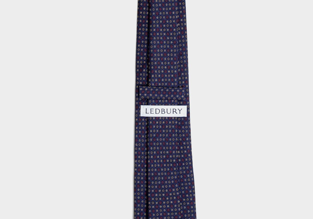 The Navy Deming Tie by Ledbury