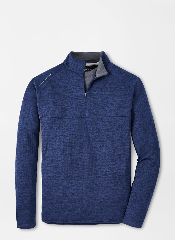 Maven Performance Quarter-Zip in Navy by Peter Millar - Hansen's