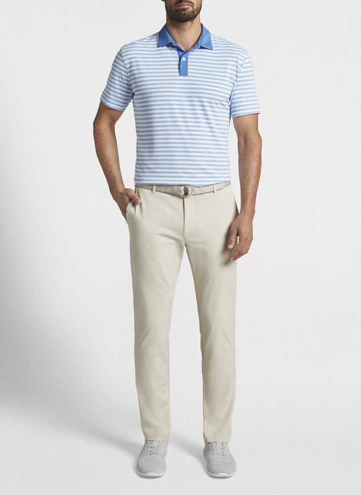 Bass Performance Jersey Polo in Blue Frost by Peter Millar