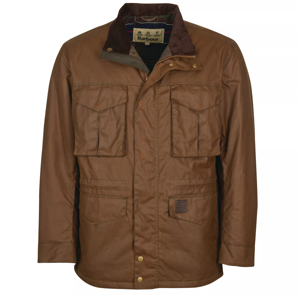 barbour men's stockman long wax coat