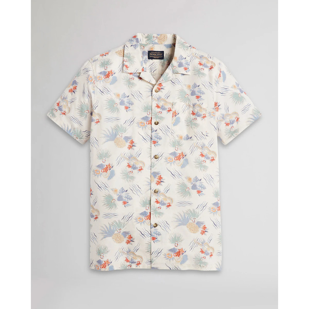 Short-Sleeve Aloha Shirt in Hula Girl Print by Pendleton