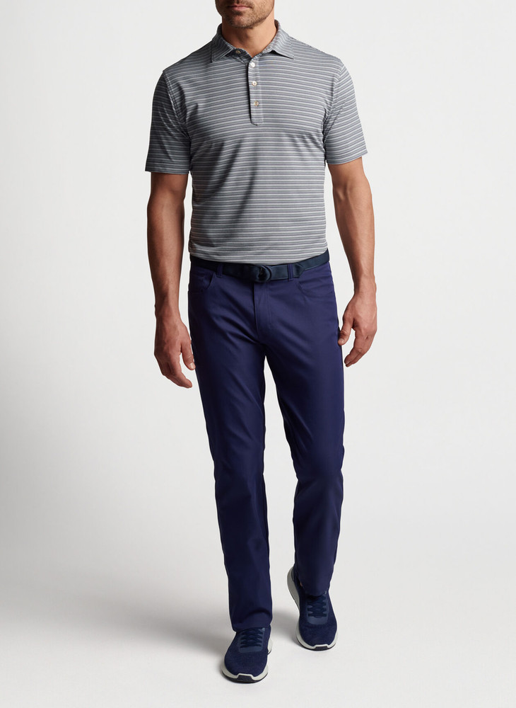Dunn Performance Jersey Polo in Gale Grey by Peter Millar