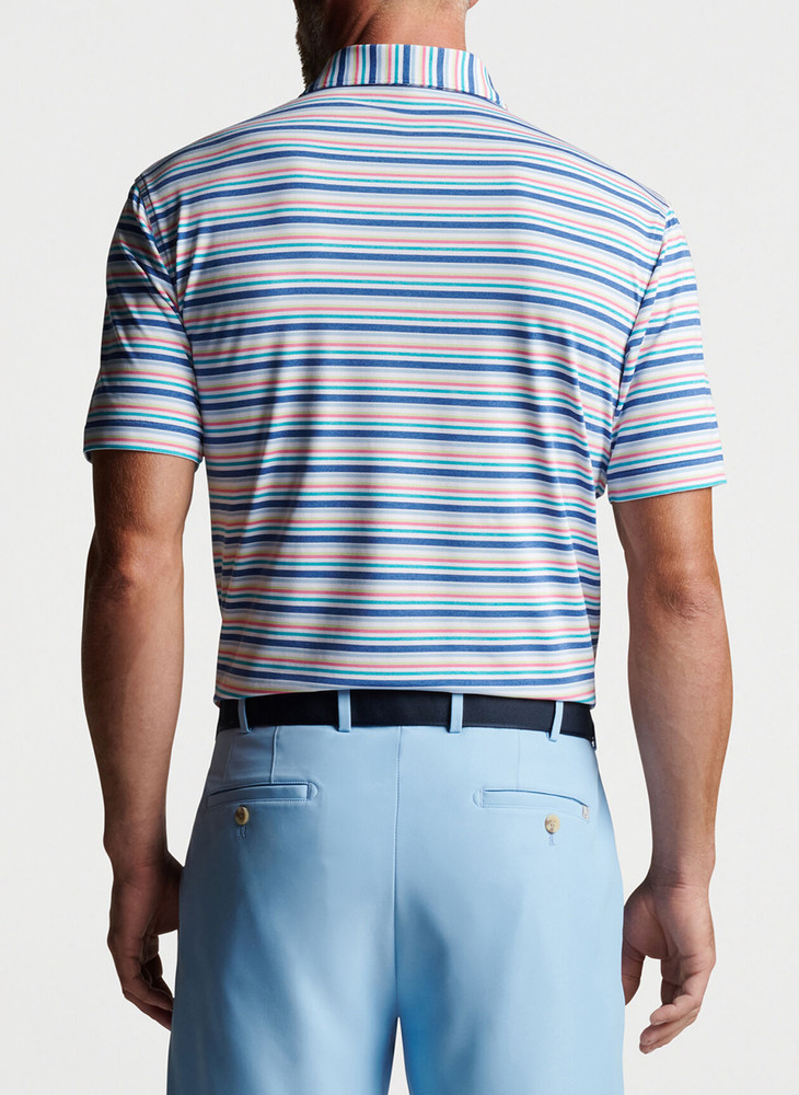 Peter Millar Drum Performance Jersey Polo - Starboard Blue