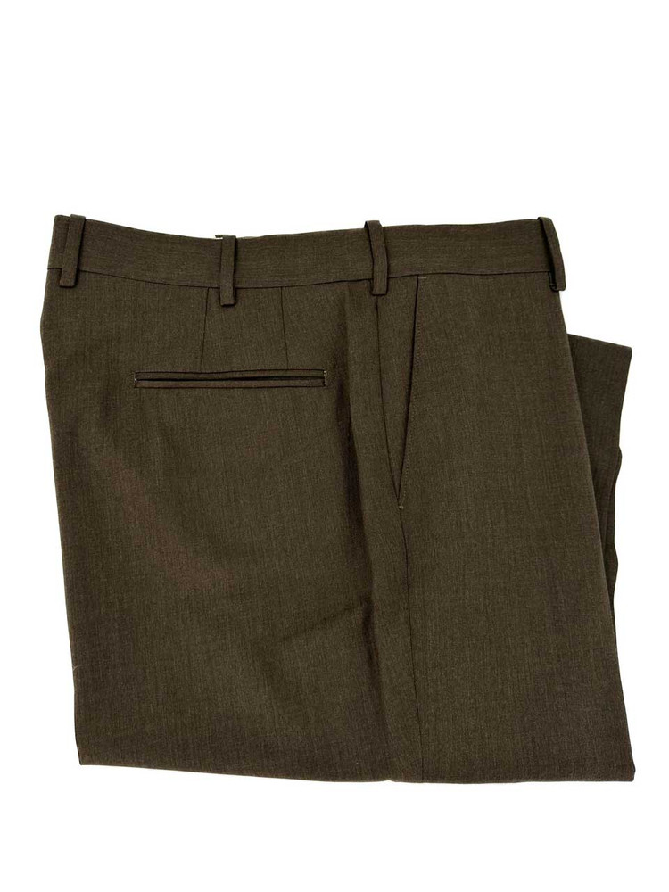 Troy Flat Front 120's Worsted Wool Gabardine Trouser Size 40x27 ...