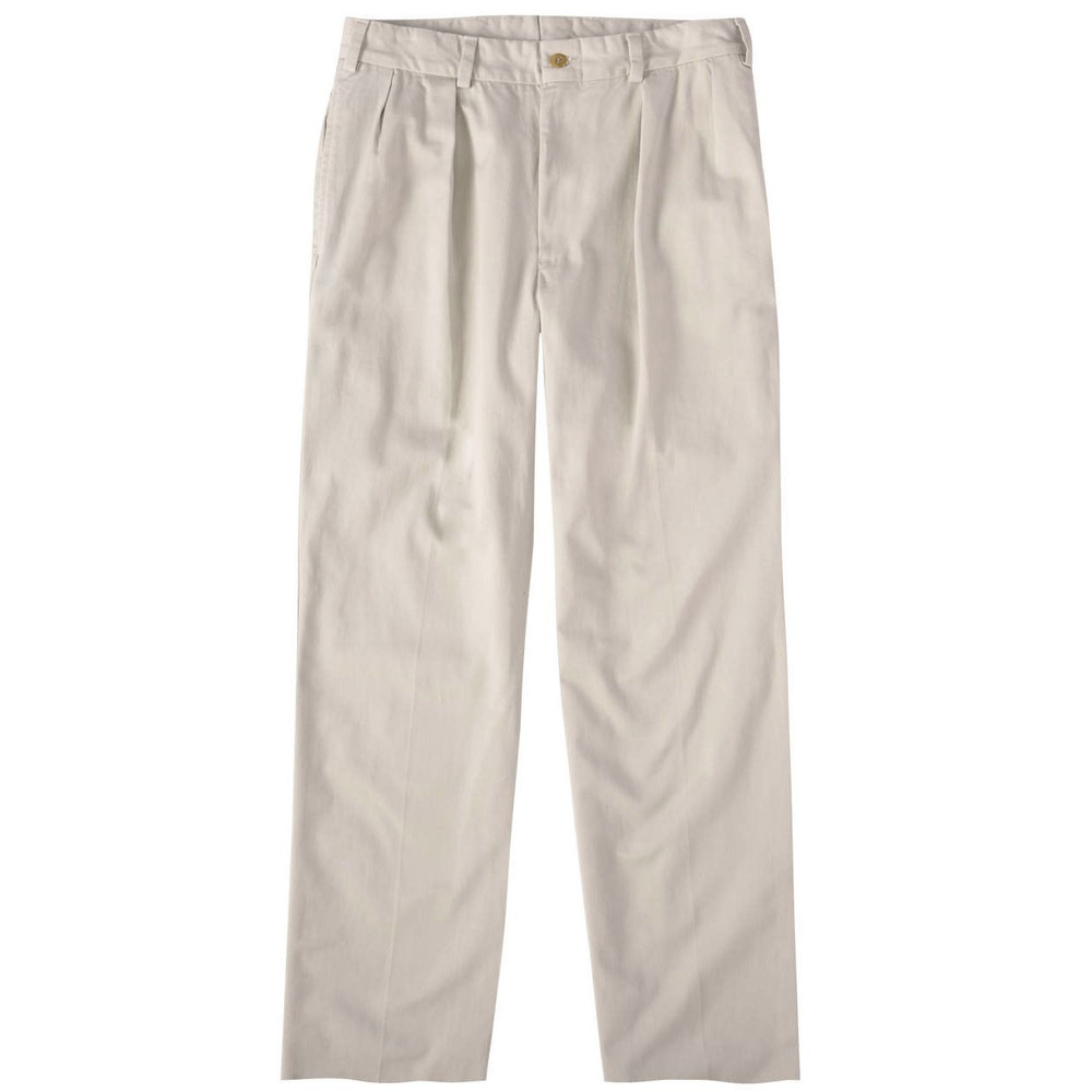 Original Twill Pant - Model M1P Relaxed Fit Forward Pleat in Cement by Bills Khakis