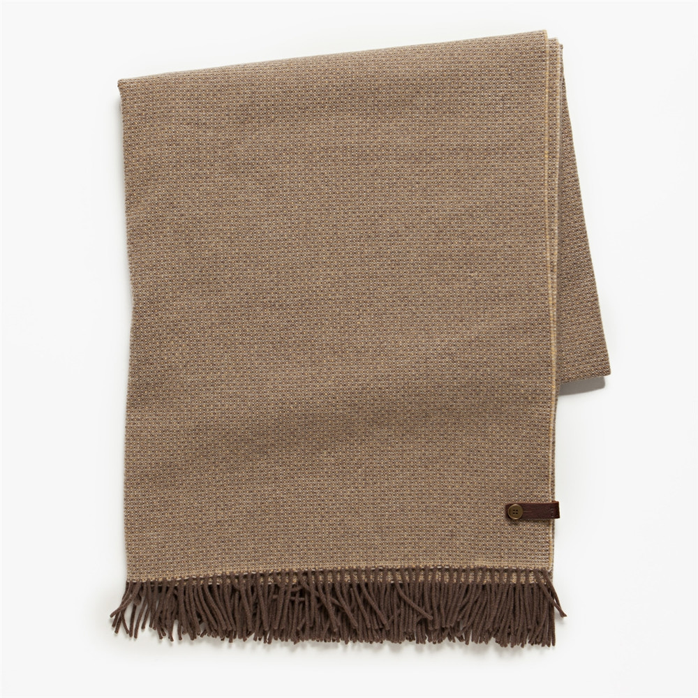 Merino Wool Blanket in Umber by Moore & Giles