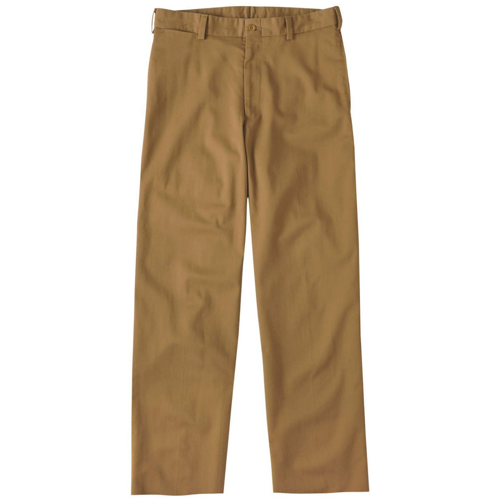 Original Twill Pant - Model M1 Relaxed Fit Plain Front in British Khaki by Bills Khakis