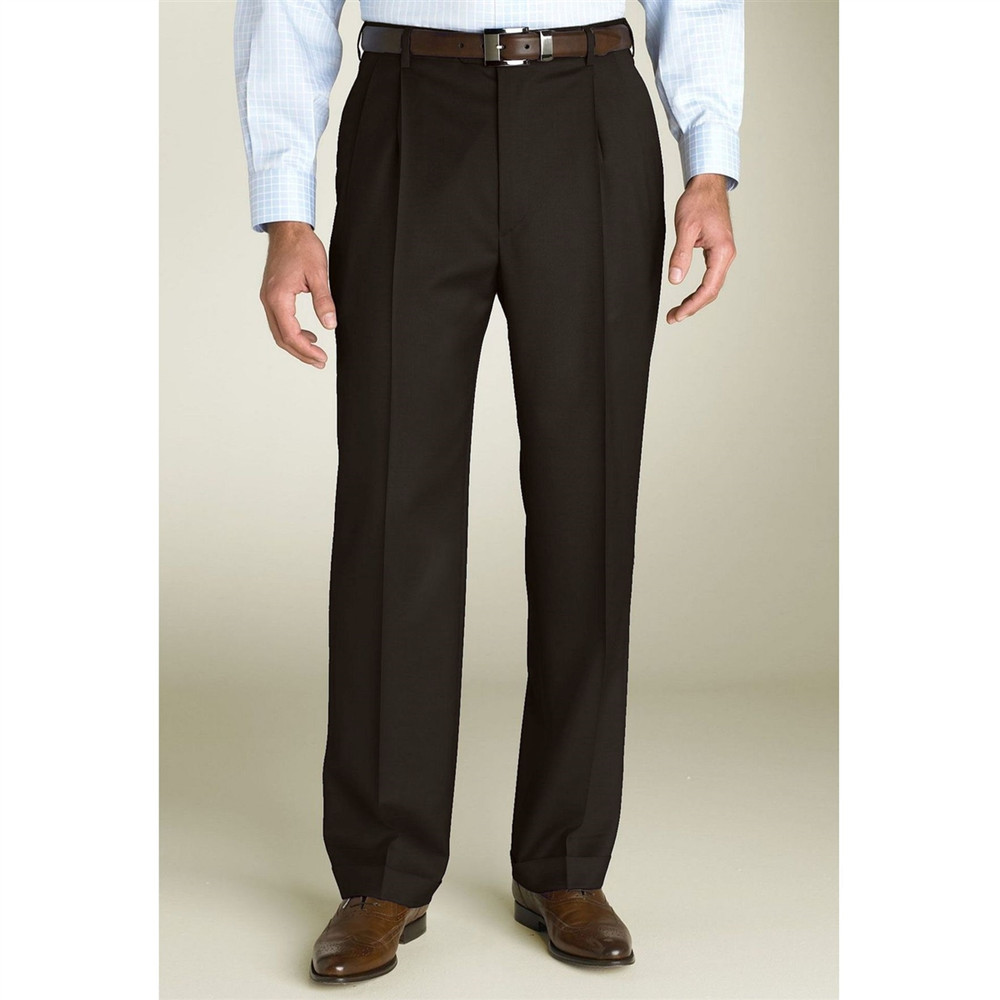 Bennett' Double Reverse Pleat Super 120's Wool Serge Pant in