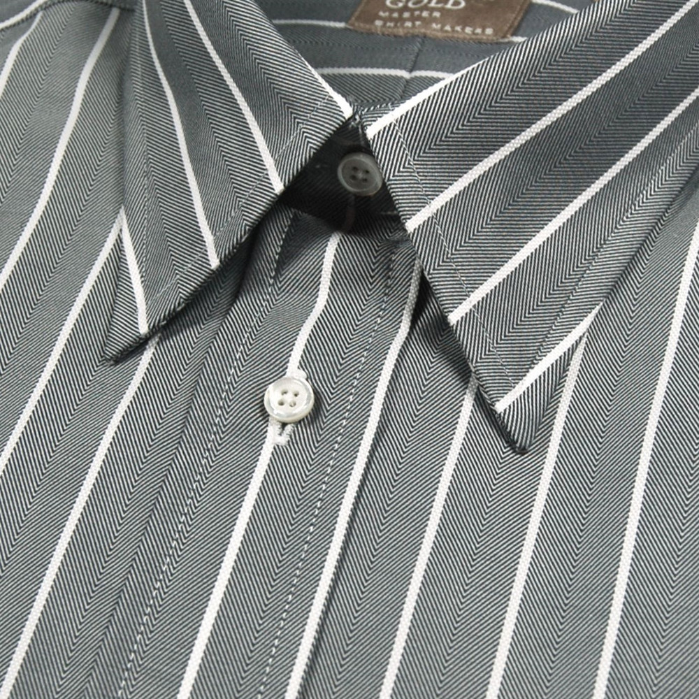 white herringbone dress shirt