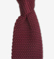 Silk Knit Tie in Burgundy by Gitman Brothers
