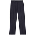 'Todd' Flat Front Luxury 120's Wool Serge Pant in Navy by Zanella