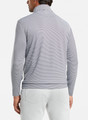 Perth Sugar Stripe Performance Quarter-Zip in Navy and White by Peter Millar