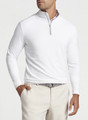 Perth Performance Quarter-Zip in White by Peter Millar