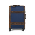 Roger Check-In Roller in Navy &  Baldwin Oak by Moore & Giles