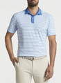 Bass Performance Jersey Polo in Blue Frost by Peter Millar