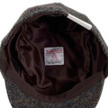Limited Collection Harris Tweed Ivy Slim Cap in Anthracite by Wigens