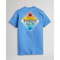 Diamond Stripes Graphic Tee in Electric Blue Heather by Pendleton
