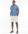 Dunford Short Sleeve Summer Shirt in Chambray Blue by Barbour