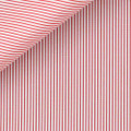 Red Bankers Stripe 120s 2-Ply Portland Poplin Custom Dress Shirt by Hansen 1902