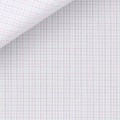 Raspberry and Navy Check 120s 2-Ply Portland Poplin Custom Dress Shirt by Hansen 1902