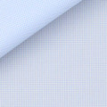Sky Blue Pin Check 60s Single Ply Zephir 1818 Custom Dress Shirt by Hansen 1902