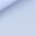 Sky Blue and White Check 70s Single Ply Piquet 70 Oxford Custom Dress Shirt by Hansen 1902