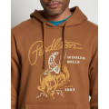 Heritage Rodeo Hoodie in Saddle and Gold by Pendleton